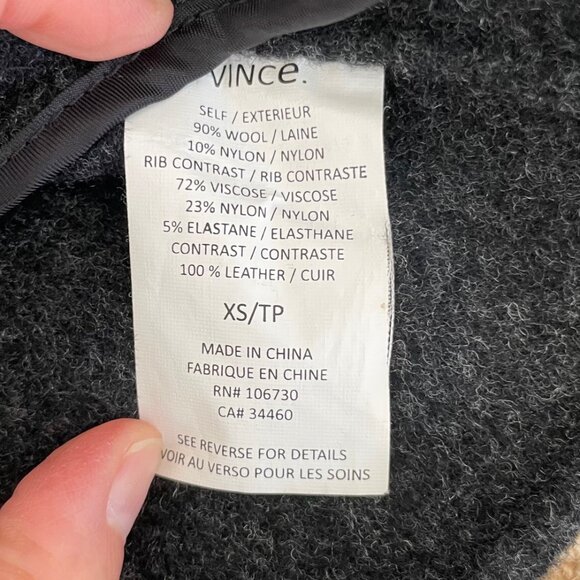 Vince leather moto jacket (XS) - Picture 6 of 9